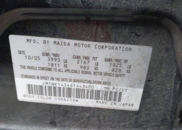 2006 MAZDA 3 HATCHBACK