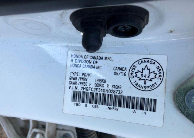 2016 HONDA CIVIC