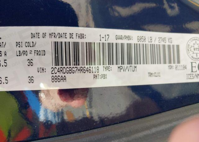 2017 DODGE GRAND CARAVAN SE
