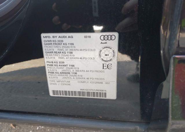 2018 AUDI Q3 TECHNIK