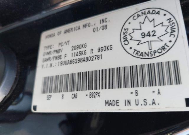 2008 ACURA TL
