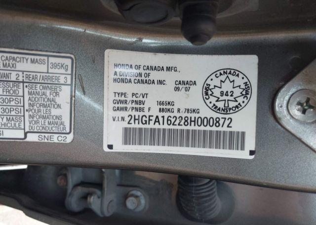 2008 HONDA CIVIC DX