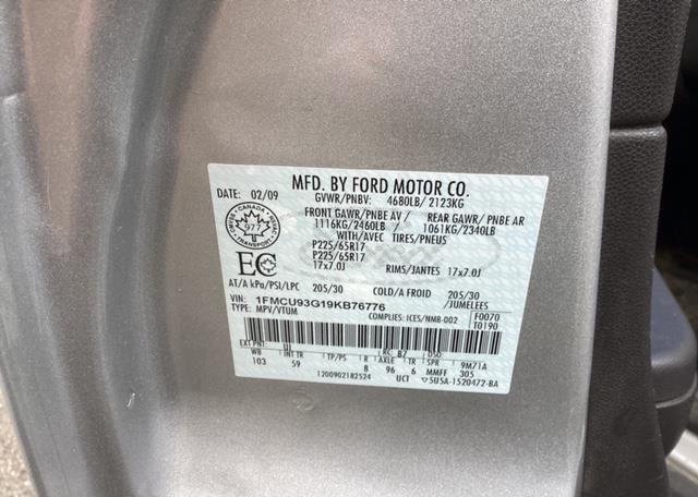 2009 FORD ESCAPE XLT