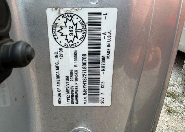 2007 HONDA ELEMENT EX