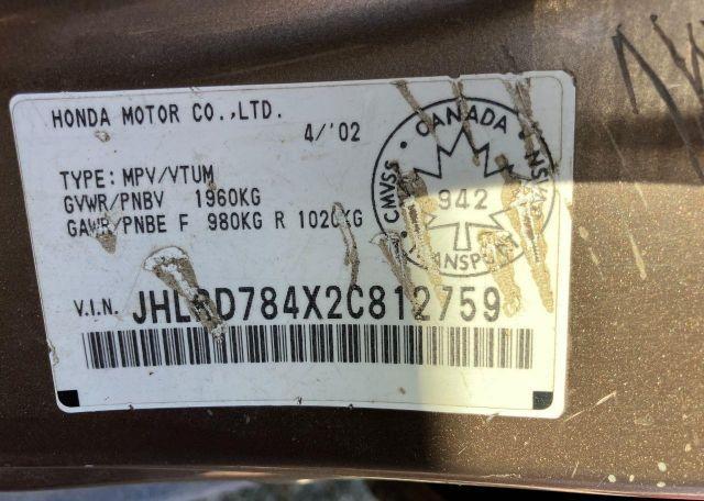 2002 HONDA CR-V