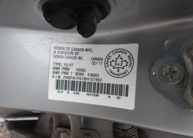 2011 HONDA CIVIC