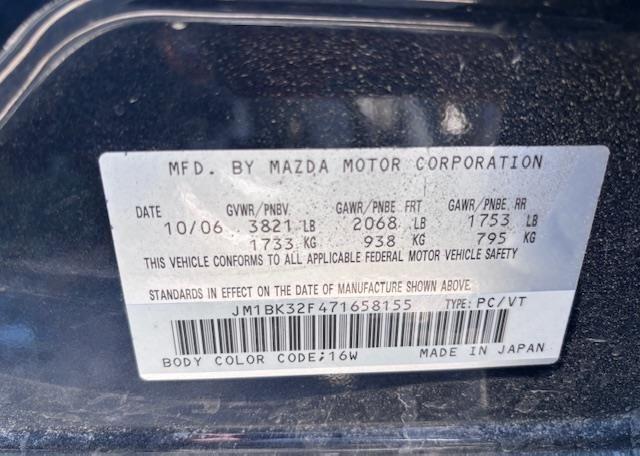 2007 MAZDA 3 I