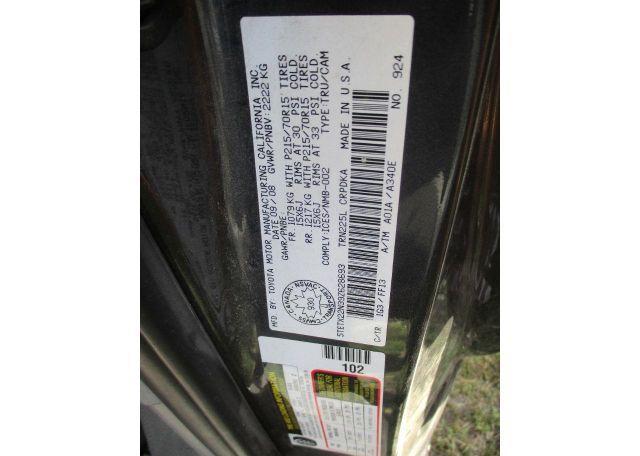 2009 TOYOTA TACOMA ACCESS CAB