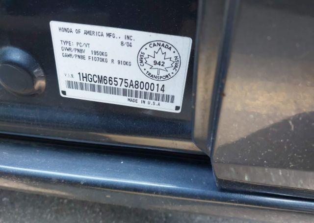 2005 HONDA ACCORD EX
