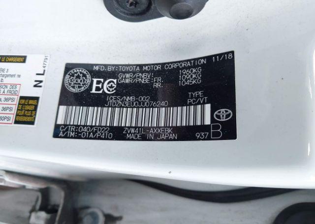 2018 TOYOTA PRIUS V