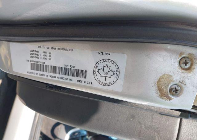 2005 SUBARU LEGACY 2.5I