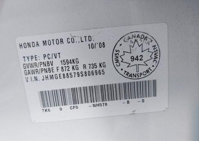 2009 HONDA FIT LX