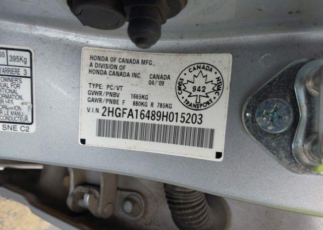 2009 HONDA CIVIC DX-G