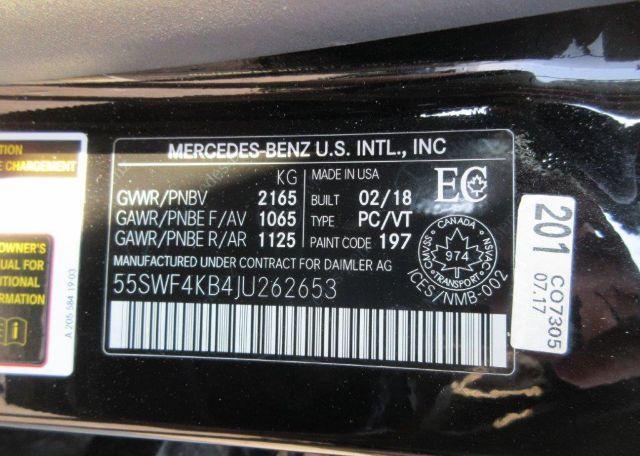 2018 MERCEDES-BENZ C 300 4MATIC