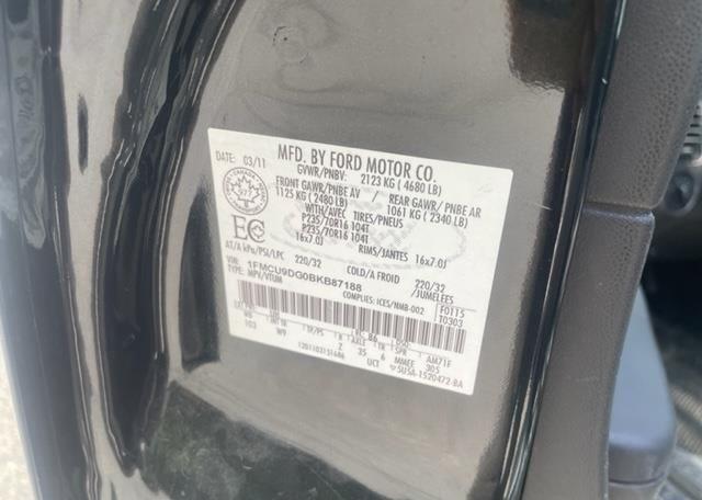 2011 FORD ESCAPE XLT