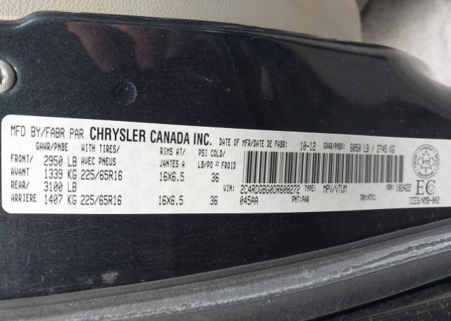 2013 DODGE GRAND CARAVAN SE