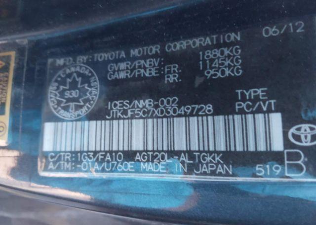 2013 TOYOTA SCION TC