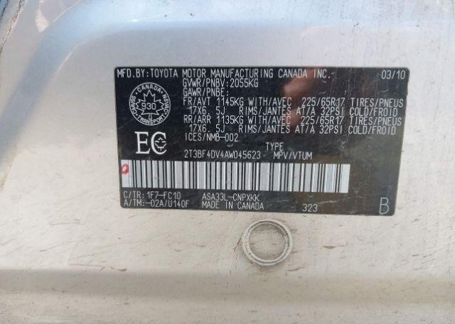 2010 TOYOTA RAV4