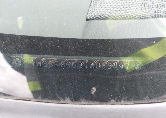 2001 HONDA ACCORD VALUE