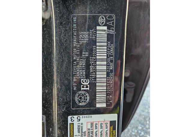 2007 TOYOTA COROLLA CE