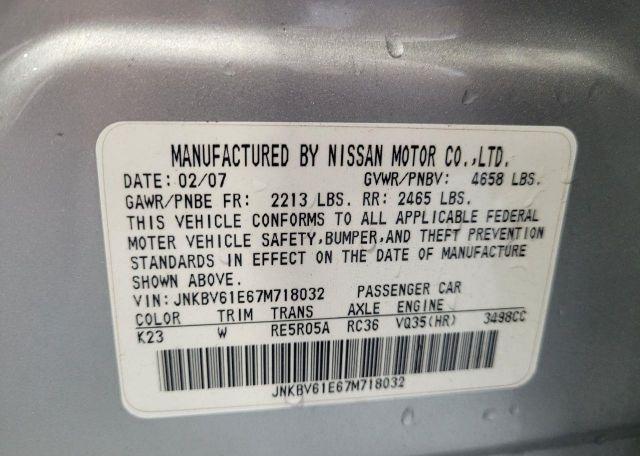 2007 INFINITI G35