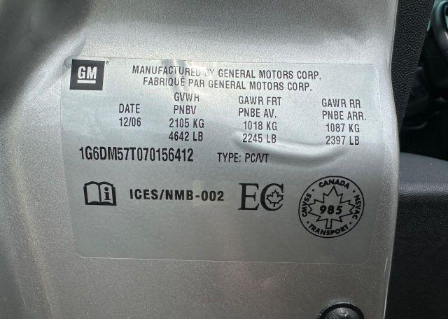 2007 CADILLAC CTS