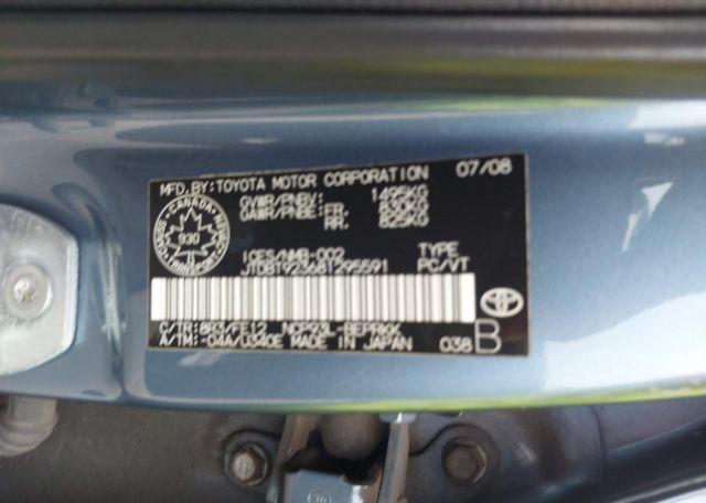 2008 TOYOTA YARIS