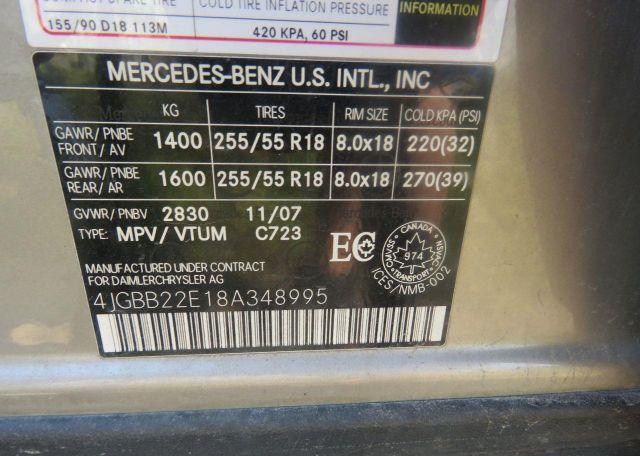 2008 MERCEDES-BENZ ML 320 CDI