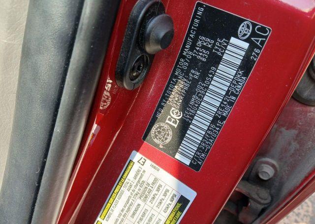 2009 TOYOTA COROLLA S