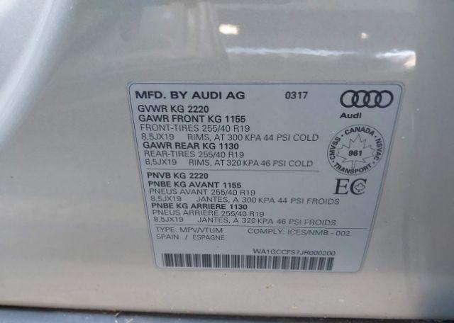 2018 AUDI Q3 TECHNIK