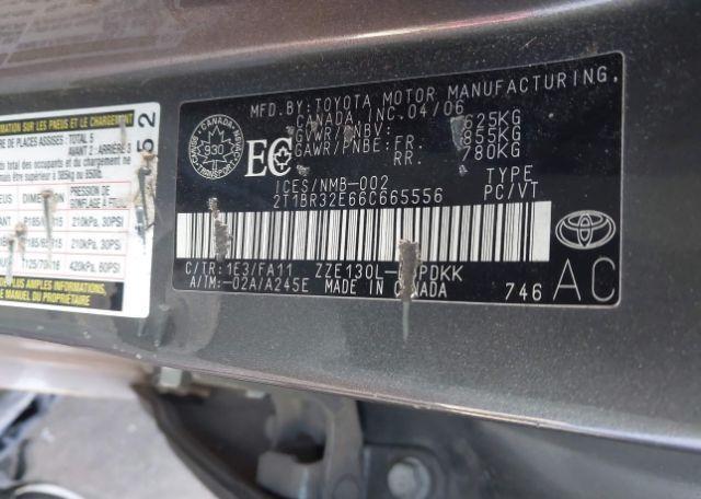 2006 TOYOTA COROLLA CE