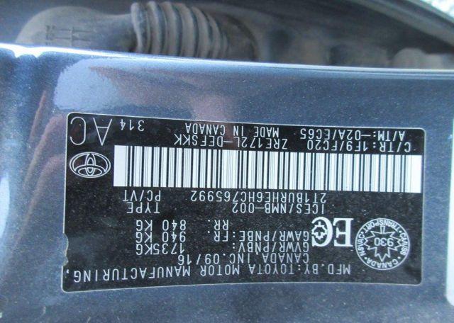2017 TOYOTA COROLLA L