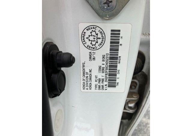2012 HONDA CIVIC