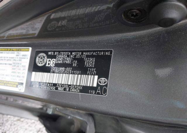 2005 TOYOTA COROLLA CE