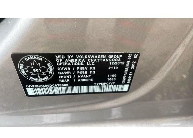 2013 VOLKSWAGEN PASSAT SEL