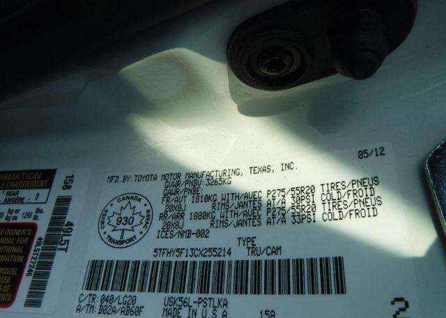 2012 TOYOTA TUNDRA CREWMAX LIMITED