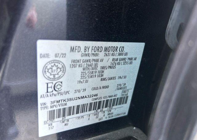 2022 FORD MUSTANG MACH-E PREMIUM