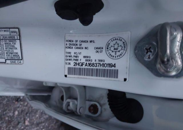 2007 HONDA CIVIC SDN