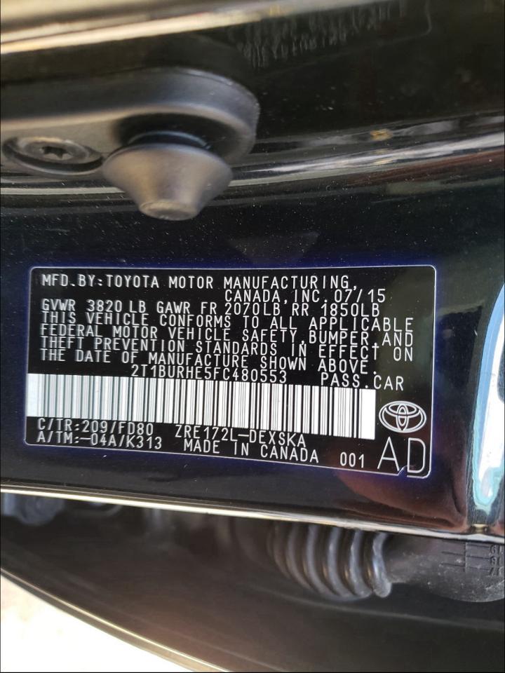 2015 TOYOTA COROLLA