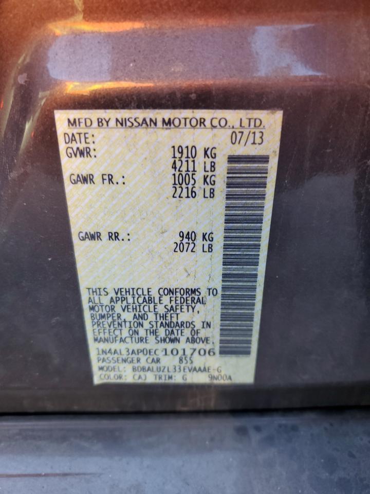 2014 NISSAN ALTIMA