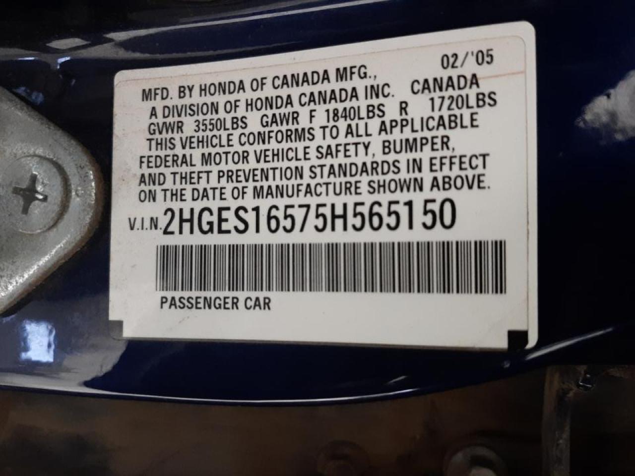 2005 HONDA CIVIC