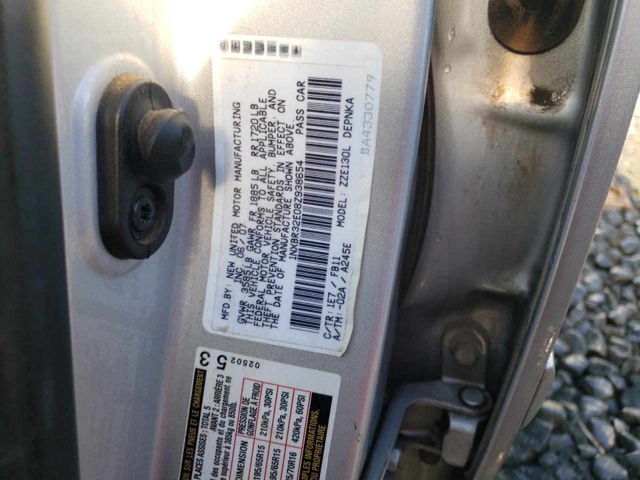 2008 TOYOTA COROLLA