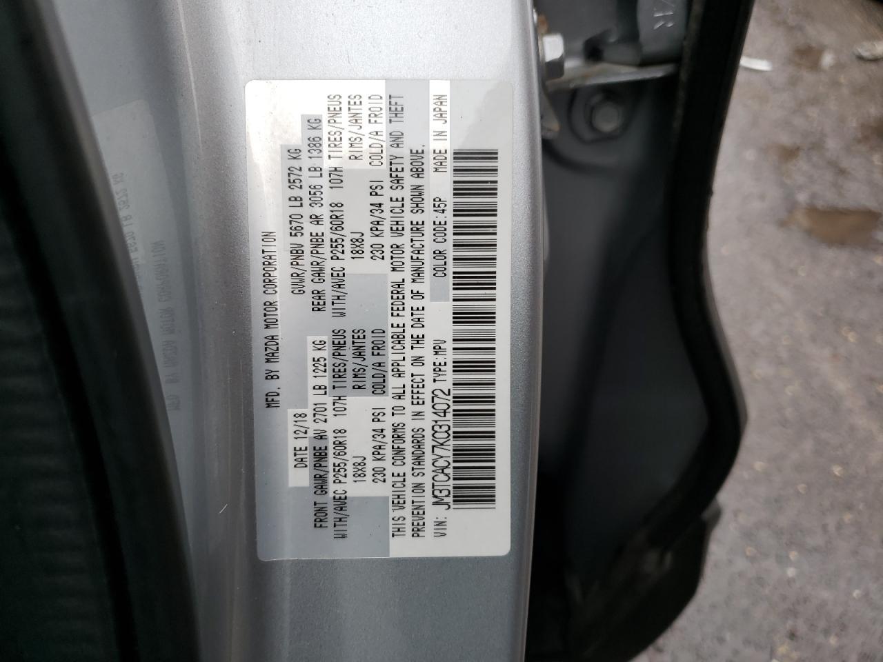 2019 MAZDA CX-9