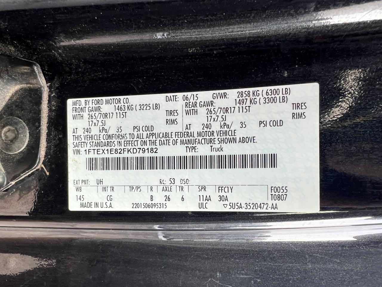 2015 FORD F-150