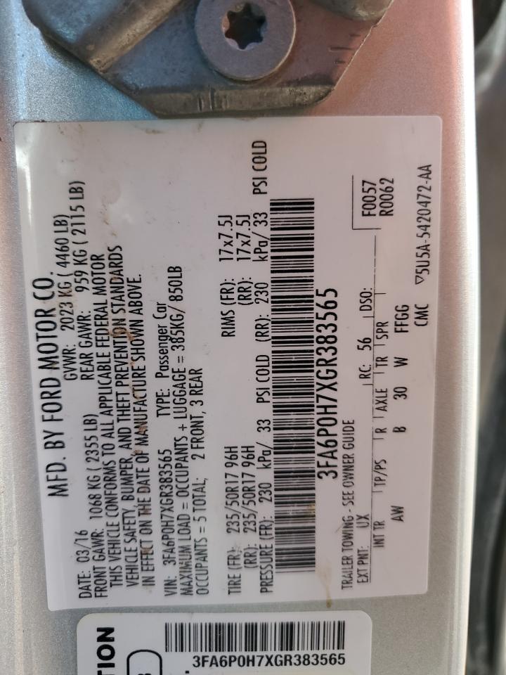 2016 FORD FUSION