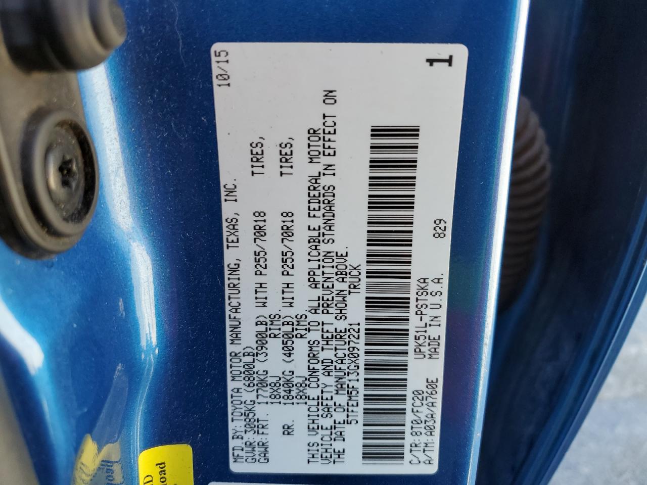 2016 TOYOTA TUNDRA