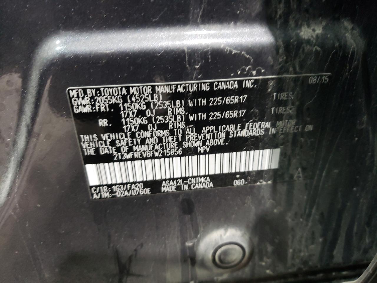 2015 TOYOTA RAV4