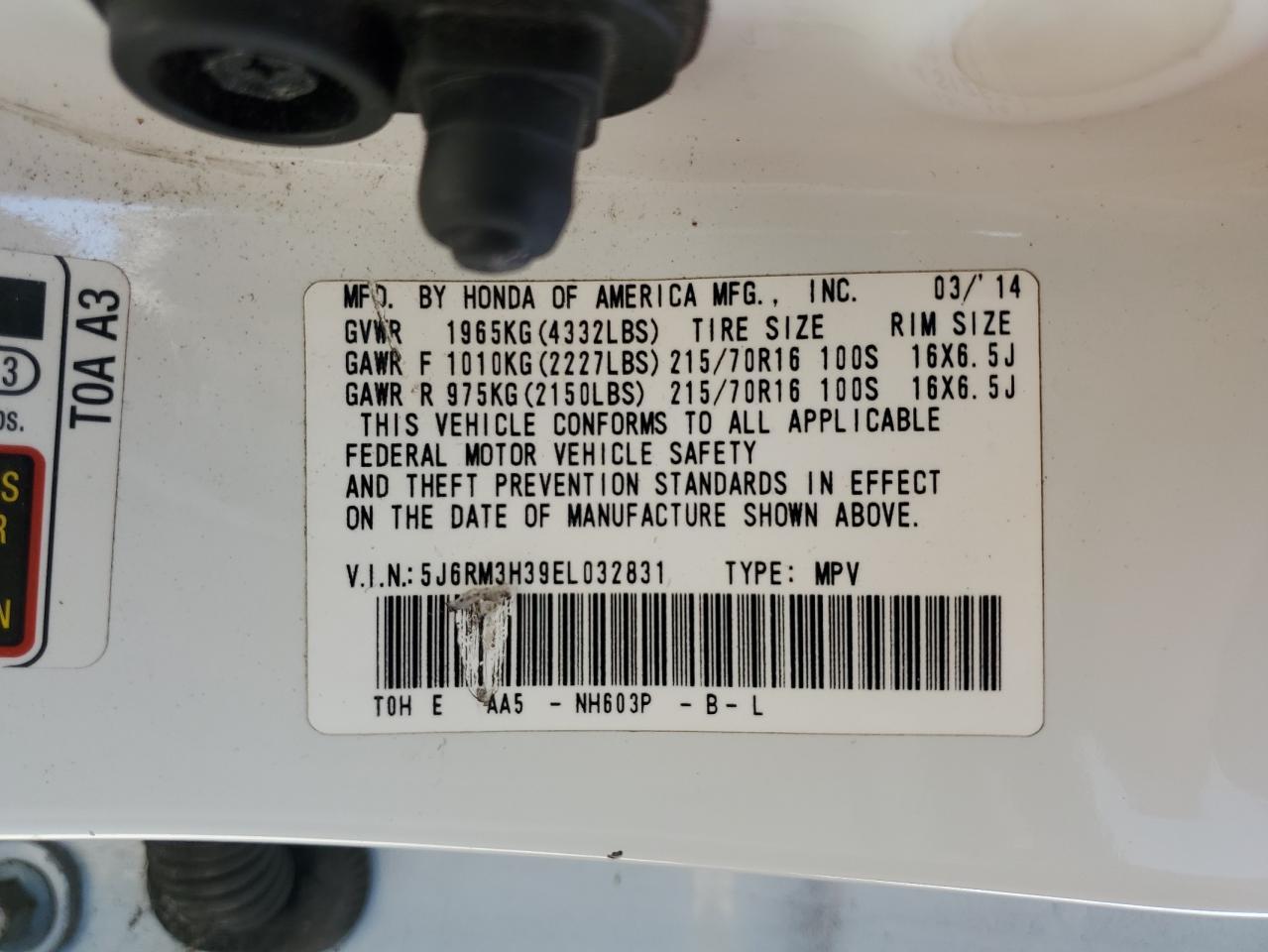 2014 HONDA CR-V