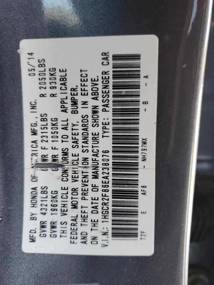 2014 HONDA ACCORD