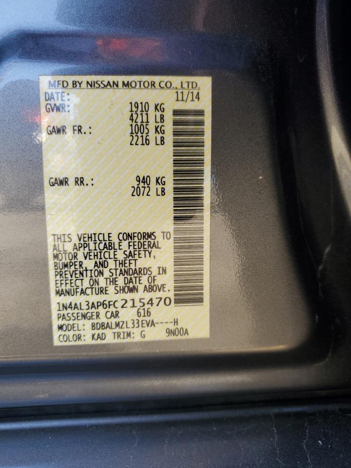 2015 NISSAN ALTIMA